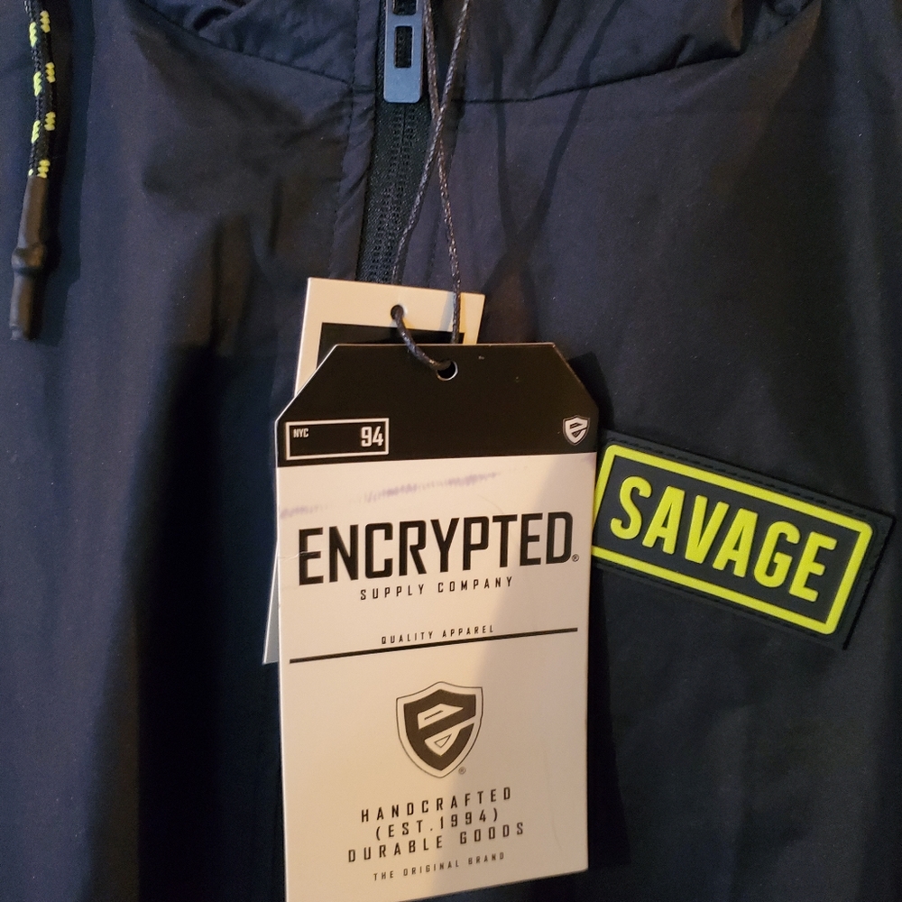 Savage coat. Black and Neon Green.